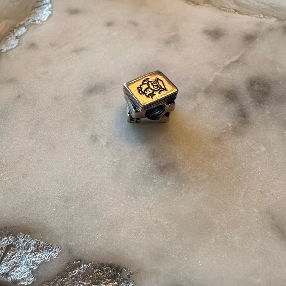 Pandora Sterling Silver Study Owl Text Book Charm - Picture 7 of 9